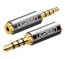Перехідник 3.5mm M to 2.5mm F black Ugreen (20502)