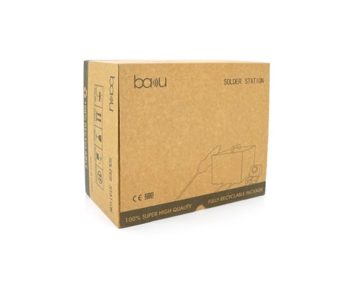 Паяльна станція Bakku BA-942C з цифровою індикацією на фен та на паяльник, DC:110-240V, 4A,1000W, 5 кг (BA-942C)