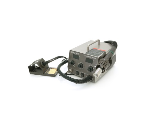 Паяльна станція Bakku BA-942C з цифровою індикацією на фен та на паяльник, DC:110-240V, 4A,1000W, 5 кг (BA-942C)