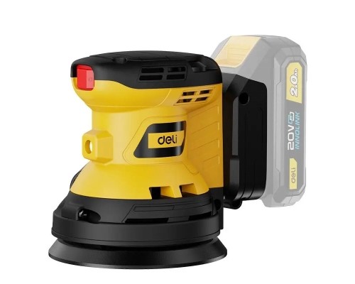 Шліфувальна машина Deli 20V, 125 мм (без АКБ та ЗП) (EDC891Z)