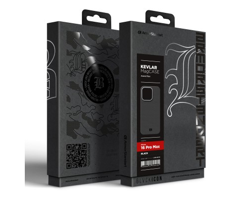 Чохол до мобільного телефона Armorstandart BlackIcon Kevlar MagCase Apple iPhone 16 Pro Max Black (ARM88535)