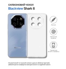 Чохол до мобільного телефона BeCover Silicone Blackview Shark 6 Transparent (714759)