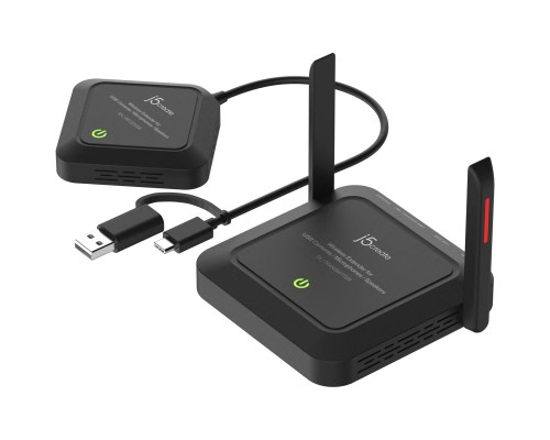 Адаптер extender 25m WIFI 2xUSB-A + USB-C + 3.5mm J5create (JVW120-N)