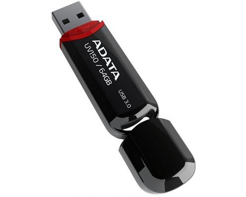 USB флеш накопичувач ADATA 64GB UV150 Black USB 3.0 (AUV150-64G-RBK) 