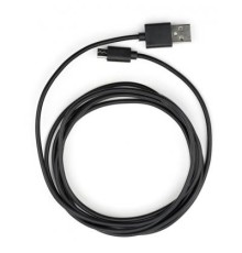 Дата кабель USB 2.0 AM to Micro 5P PVC 1.8m black Vinga (VCPDCM1.8BK)