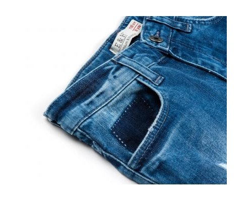 Штани дитячі Breeze джинсові з потертостями (OZ-18606-128B-blue)