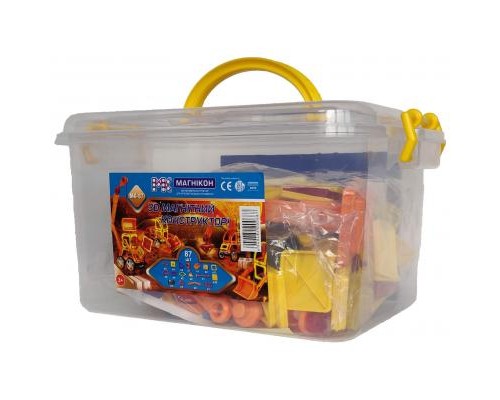 Конструктор Магнікон 87 деталей Plastic box (MK-87)