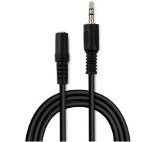 Кабель мультимедійний Jack 3.5mm M/F 1.8 m Vinga (VCPDCJ35MF1.8BK) 