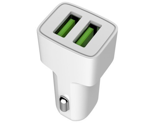 Зарядний пристрій ColorWay 2USB AUTO ID 2.4A (12W) white (CW-CHA009-WT)