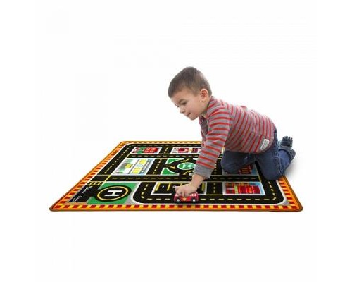 Дитячий килимок Melissa&Doug Рятувальні автомобілі з машинками (MD19406) Дитячий килимок Melissa&Doug Рятувальні автомобілі з машинками (MD19406)
