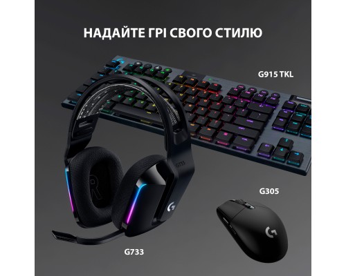 Навушники Logitech G733 Lightspeed Wireless RGB Gaming Headset Black (981-000864)