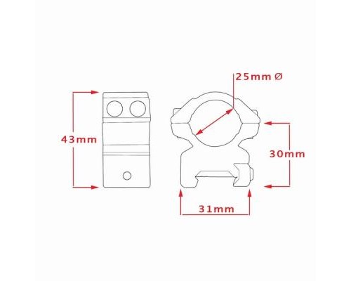 Кріплення для прицілу Hawke Matchmount 1