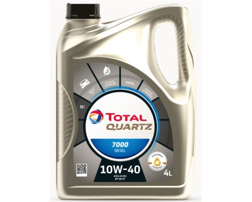 Моторна олива Total QUARTZ DIESEL 7000 10W-40 4л (TL 216682)