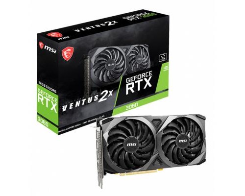 Відеокарта MSI GeForce RTX3060 12Gb VENTUS 2X LHR (RTX 3060 VENTUS 2X 12G LHR)