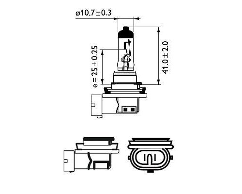 Автолампа Philips галогенова 35W (12360 B1)