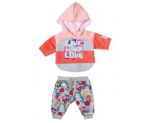 Аксесуар до ляльки Zapf Набір одягу Baby Born Трендовий спортивний костюм Рожевий (826980-1)