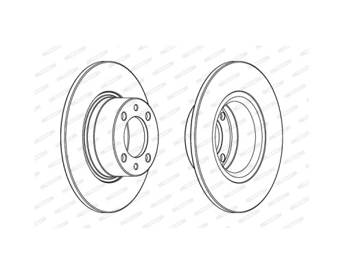 Гальмівний диск FERODO DDF1035