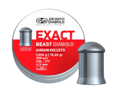 Пульки JSB Diabolo Exact Beast 4,52 мм, 1,05 г, 250 шт/уп (546279-250)