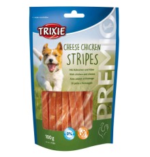 Ласощі для собак Trixie Premio Chicken Cheese Stripes сир/курка 100 г (4011905315867)
