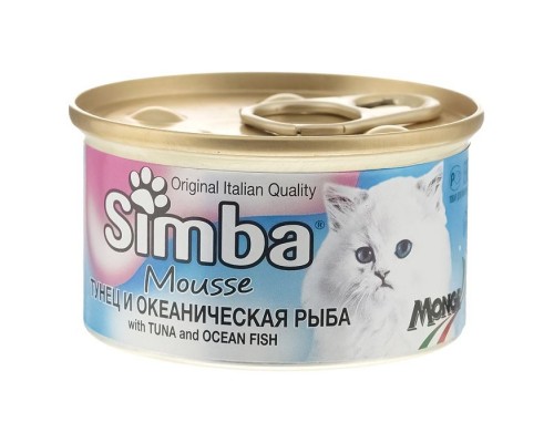 Консерви для котів Simba Cat Wet тунець і океанічна риба 85 г (8009470009423)