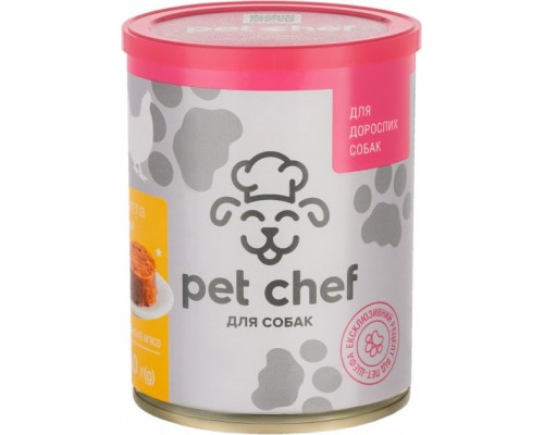 Консерви для собак Pet Chef паштет з куркою 360 г (4820255190242)