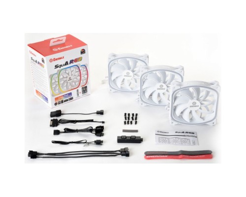 Кулер до корпусу Enermax SQUA RGB WHITE 3x 120 mm (3 PACK) (UCSQARGB12P-W-BP3)