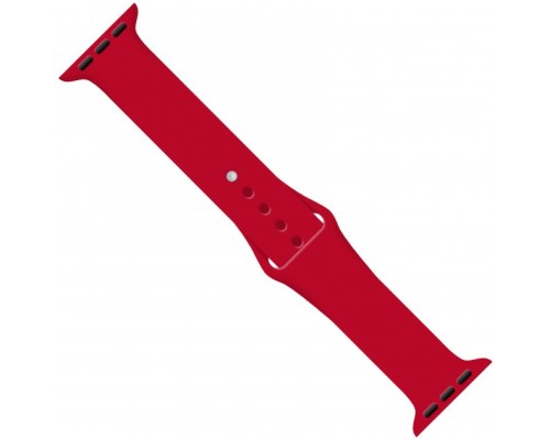 Ремінець до смарт-годинника Intaleo Silicone для Apple Watch 38/40 mm red (1283126494321)