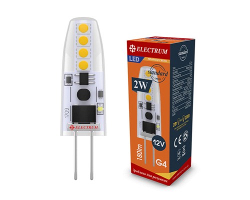 Лампочка Electrum 2W Si LC- 6 G4 3000K (A-LC-0907)