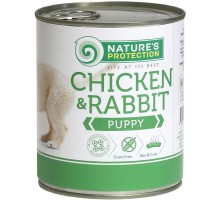 Консерви для собак Nature's Protection Puppy Chicken&Rabbit 800 г (KIK45091)