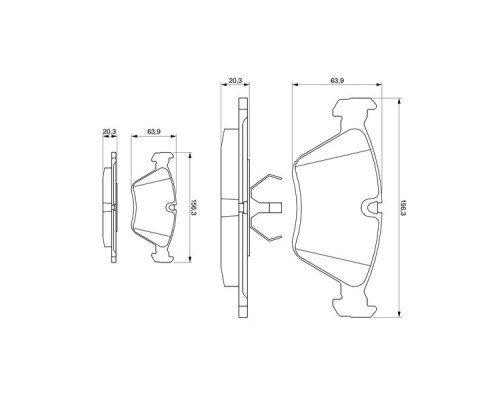 Гальмівні колодки Bosch 0 986 490 640