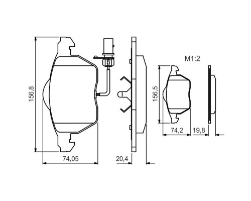Гальмівні колодки Bosch 0 986 495 241