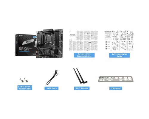 Материнська плата MSI PRO B760M-A WIFI DDR4