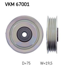 Ролик натягувача ременя SKF VKM 67001
