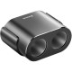 Зарядний пристрій Baseus High Efficiency One to Two Cigarette Lighte Black (CRDYQ-01)