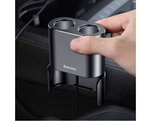 Зарядний пристрій Baseus High Efficiency One to Two Cigarette Lighte Black (CRDYQ-01)