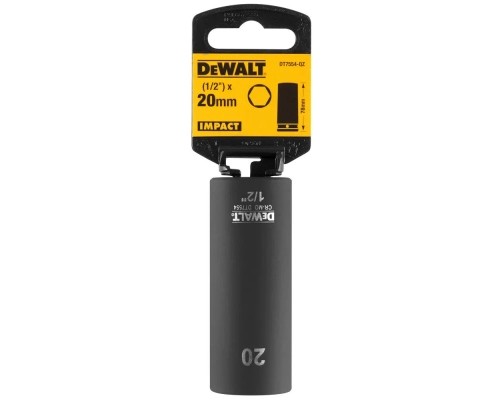 Головка торцева DeWALT IMPACT ударна довга, 1/2 х 20 мм (DT7554)