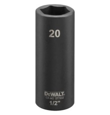 Головка торцева DeWALT IMPACT ударна довга, 1/2 х 20 мм (DT7554)