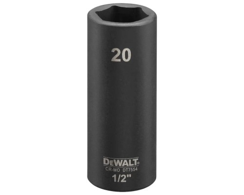 Головка торцева DeWALT IMPACT ударна довга, 1/2 х 20 мм (DT7554)