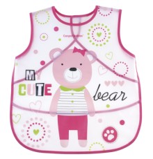 Слинявчик Canpol babies Puppets пластмасовий м'який Рожевий (9/236_pin)