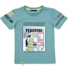 Футболка дитяча Blueland PEACEFUL (11016-122B-mint)