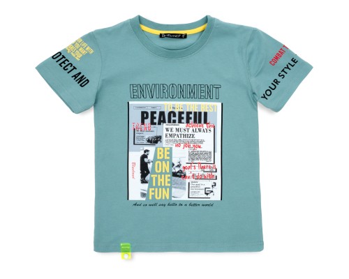 Футболка дитяча Blueland PEACEFUL (11016-122B-mint)