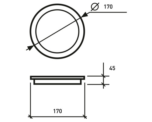 Світильник Eurolamp GL 25W 5000K (LED-NLR-25/5)