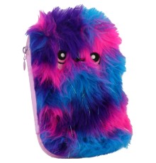 Пенал Cool For School 1 відділення з плюшем та аплікацією Блакитний (CF6549-blue)