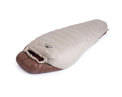 Спальний мішок Naturehike Snowbird NH20YD001 натуральний пух L Brown 560 g (6927595761298)