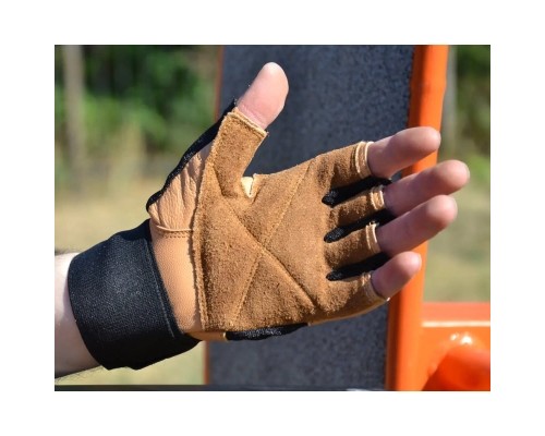 Рукавички для фітнесу MadMax MFG-269 Professional Brown L (MFG-269-Brown_L)