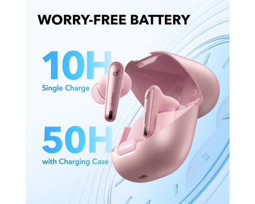 Навушники Anker SoundСore Liberty 4 NC Pastel Pink (A3947G51)