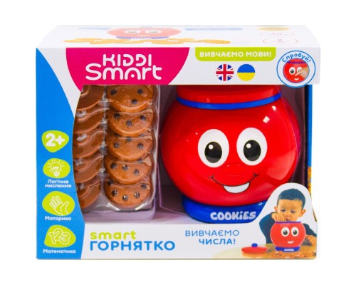 Розвиваюча іграшка Kiddi Smart Інтерактивна навчальна іграшка Smart-Горшочек українська та англійська мова (524800) Розвиваюча іграшка Kiddi Smart Інтерактивна навчальна іграшка Smart-Горшочек українська та англійська мова (524800)