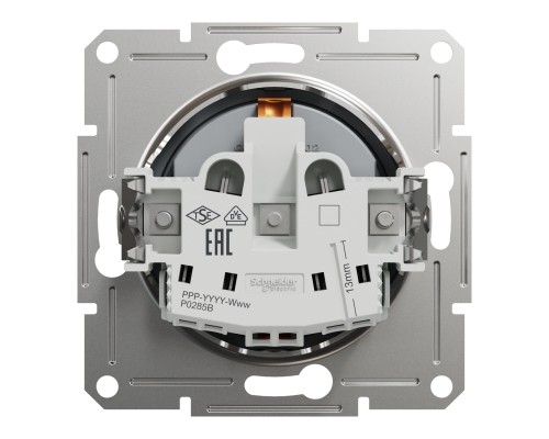 Розетка Schneider Electric ASFORA сталь (EPH2900162) Розетка Schneider Electric ASFORA сталь (EPH2900162)