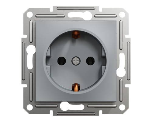 Розетка Schneider Electric ASFORA сталь (EPH2900162) Розетка Schneider Electric ASFORA сталь (EPH2900162)