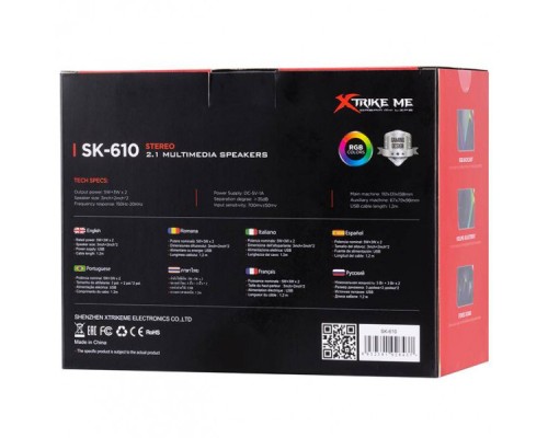 Акустична система Xtrike ME SK-610 11Вт LED USB (SK-610) 